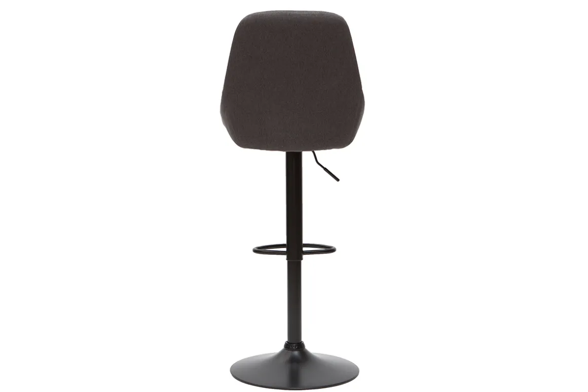 Outlet Miliboo Taburetes de bar modernos regulables gris oscuro (lote de 2) HOLO