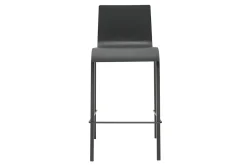 Fashion Miliboo Taburetes de bar modernos apilables negros A65 cm (lote de 2) KUPA
