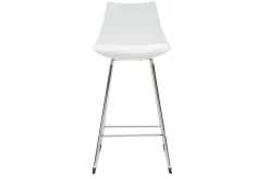 Outlet Miliboo Taburetes de bar modernos blancos 65 cm (lote de 2) JUNE