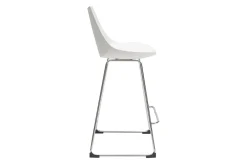 Outlet Miliboo Taburetes de bar modernos blancos 65 cm (lote de 2) JUNE