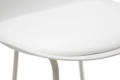 Hot Miliboo Taburetes de bar modernos blancos patas metal 65 cm (lote de 2) FRANZ