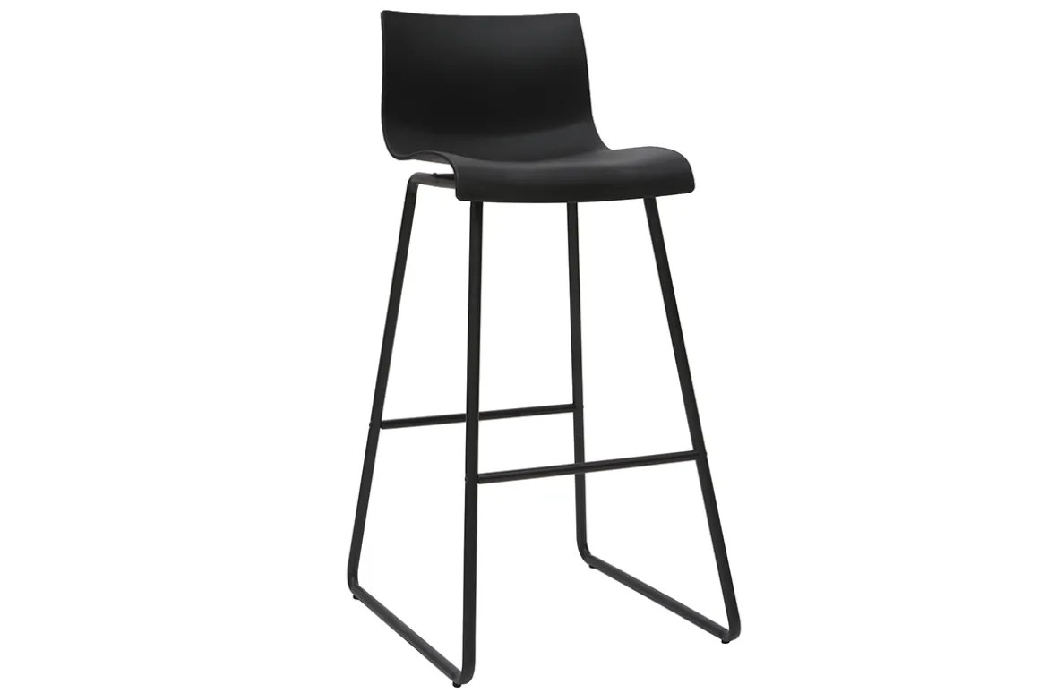 Cheap Miliboo Taburetes de bar modernos negros 76 cm (lote de 2) ONA