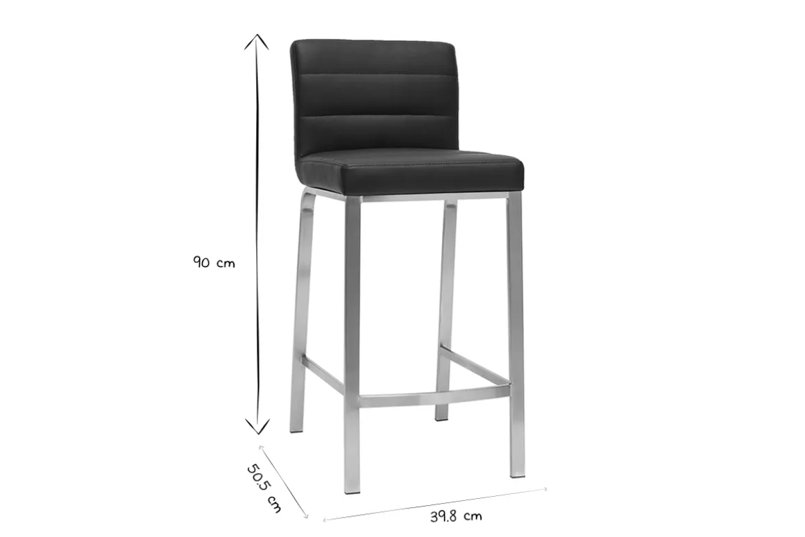 Cheap Miliboo Taburetes de bar modernos negros 66 cm TOMY