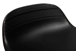 Hot Miliboo Taburetes de bar negro y pie negro A65 cm (lote de 2) ELLA