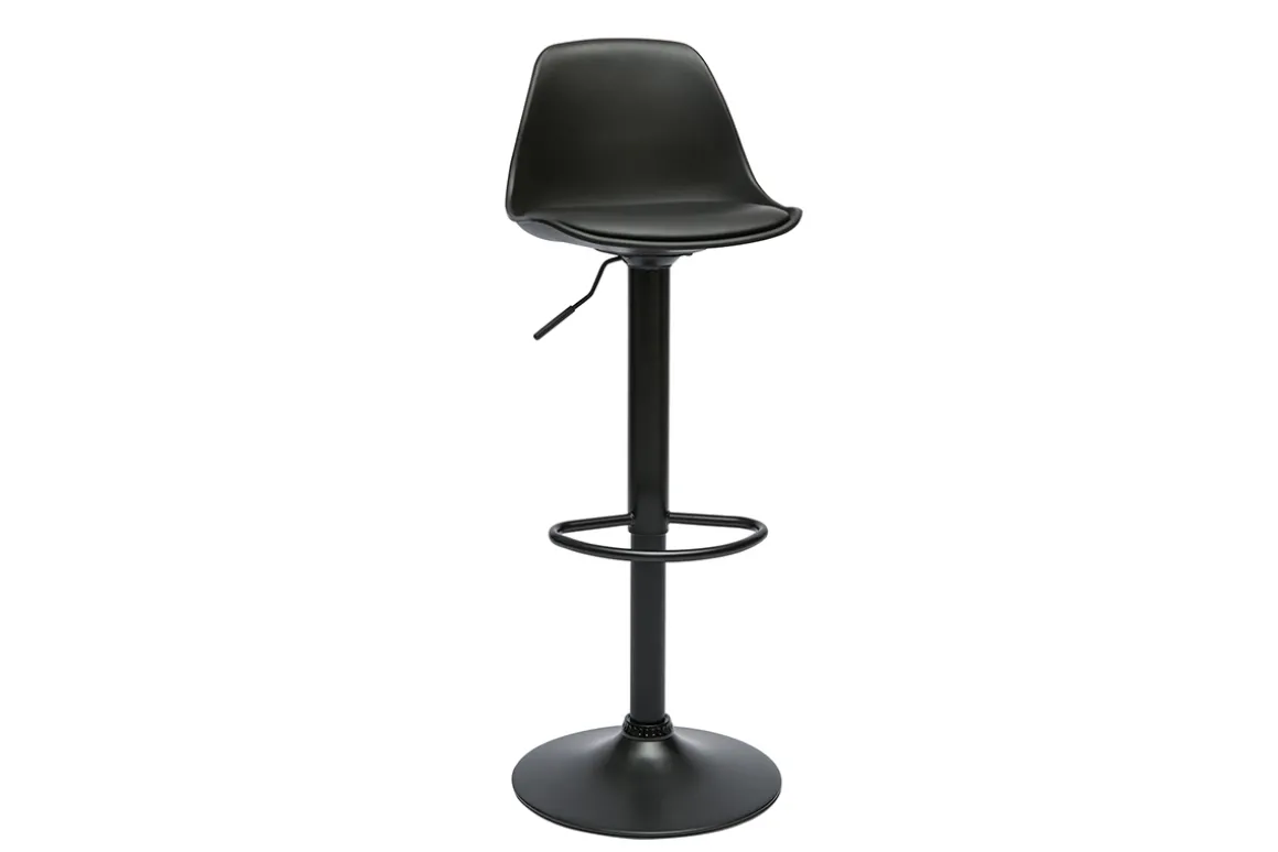 Discount Miliboo Taburetes de bar negros de diseño (paquete de 2) STEEVY