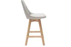 Flash Sale Miliboo Taburetes de bar nórdicos gris claro 65 cm (lote de 2) MATILDE