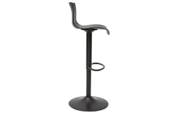 Online Miliboo Taburetes de bar regulables en metal negro (lote de 2) ONA