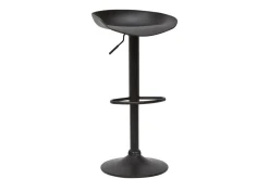 Hot Miliboo Taburetes de bar regulables modernos negros A65 cm (lote de 2) PEBBLE