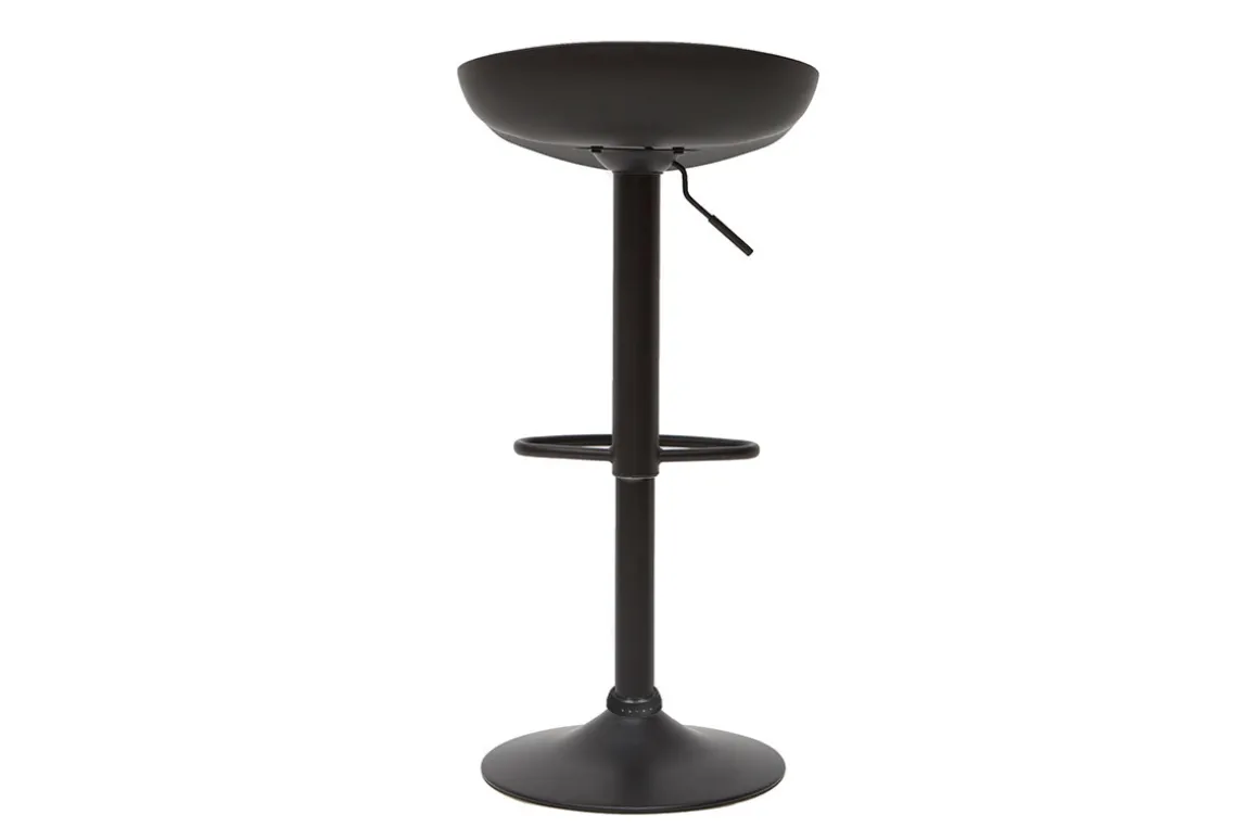 Hot Miliboo Taburetes de bar regulables modernos negros A65 cm (lote de 2) PEBBLE