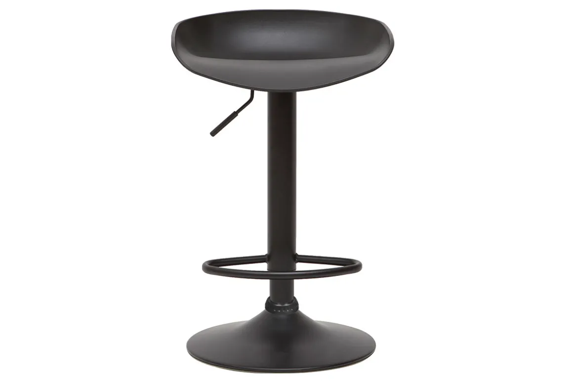 Hot Miliboo Taburetes de bar regulables modernos negros A65 cm (lote de 2) PEBBLE