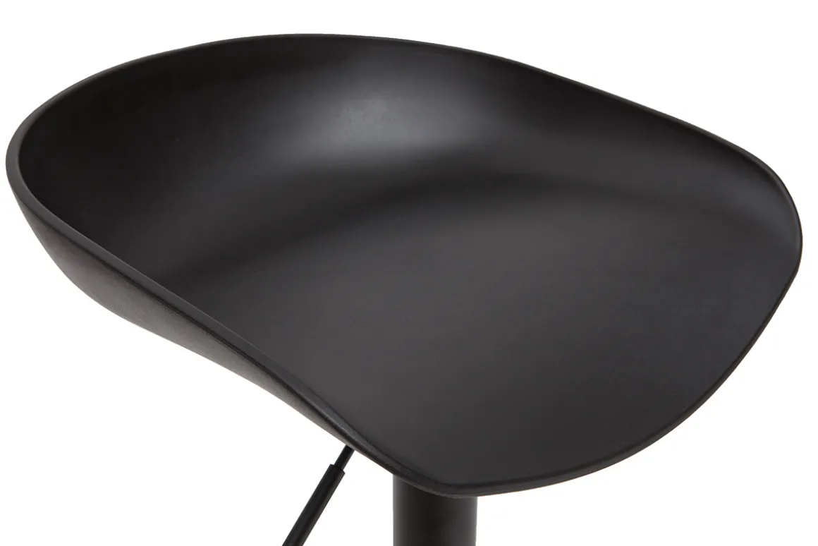 Hot Miliboo Taburetes de bar regulables modernos negros A65 cm (lote de 2) PEBBLE