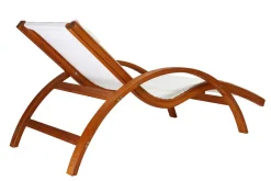 Fashion Miliboo Tumbona para el sol blanco roto BIARRITZ
