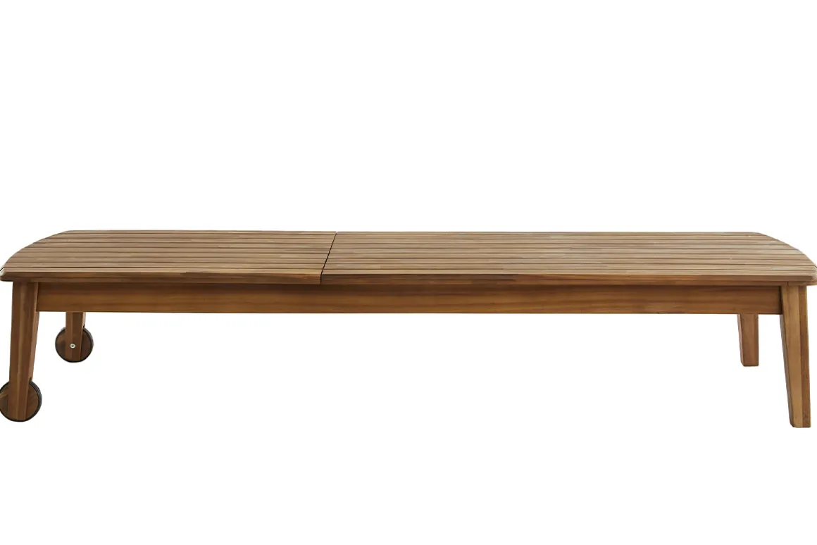 Shop Miliboo Tumbona de madera de acacia maciza CANOPEE