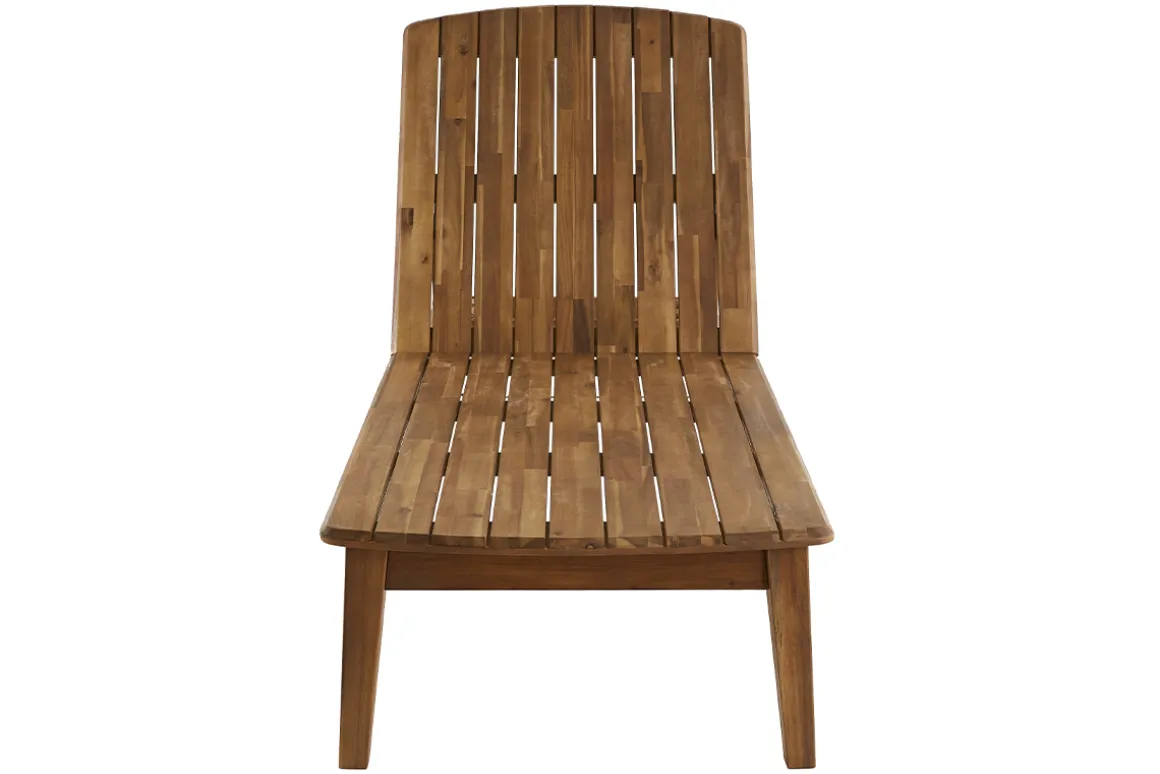 Shop Miliboo Tumbona de madera de acacia maciza CANOPEE