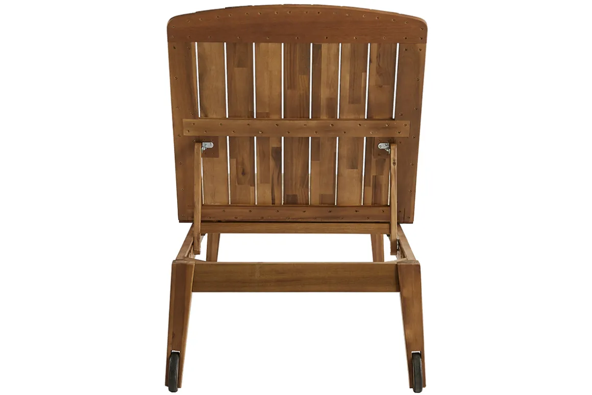 Shop Miliboo Tumbona de madera de acacia maciza CANOPEE